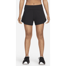 Dame - Sølv Shorts Nike Dri-FIT Bliss Mid-Rise Women's 2-in-1 Shorts SP23