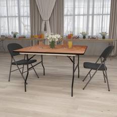 Black Dining Tables Flash Furniture YT-WFFT48-SQ-GG 48'' Dining Table