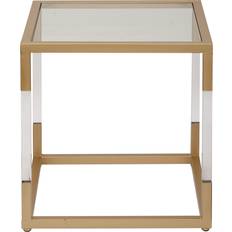 Tables Harper & Willow Gold Modern Acrylic Small Table