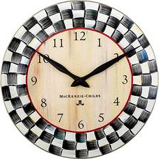 Black Clocks Mackenzie-Childs Courtly Check Wall Clock 12"