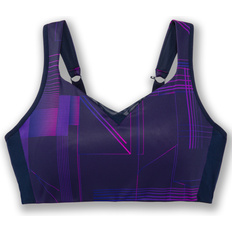 Running Bras Brooks Drive Convertible Run Bra - Matrix Navy Print