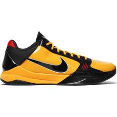 Men - Nike Kobe Bryant Sport Shoes Nike Zoom Kobe 5 Protro Bruce Lee M - Del Sol/ Metallic Silver/Comet Red/Black