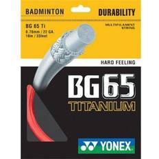 Yonex Badminton Strings Yonex BG-65 Ti Red Badminton String