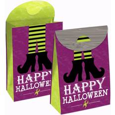 Big Dot of Happiness Jack-O'-Lantern Halloween - Kids Halloween Favor Gift Bags - Party Goodie Boxes - Set of 12
