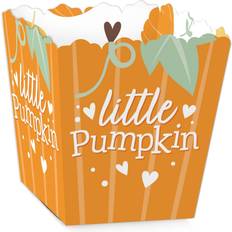 Big Dot of Happiness Little Pumpkin Party Mini Favor Boxes Fall Birthday Party or Baby Shower Treat Candy Boxes Set of 12