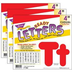Trend Enterprises 4 Uppercase/Lowercase Combo Pack Ready Letters, 182 Per Pack, 3 Packs T-79902-3 Quill