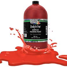 Oil Paint Pouring Masters Hot Tamale Red Acrylic Ready to Pour Pouring Paint – Premium 64-Ounce Pre-Mixed Water-Based