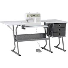 Sew Ready Dart Sewing Machine Table with Folding Top, Black