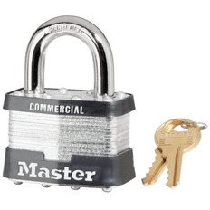 Padlocks Master Lock Keyed Different, 4/Box