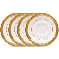Noritake Crestwood Gold 4 Saucers, Service Dinner Set