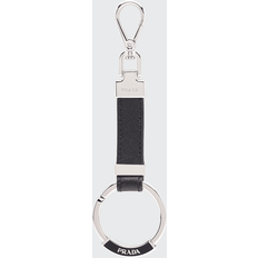 Prada Saffiano Leather Keychain - F0002 NERO