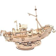 Hands Craft 3D Modern Wooden Puzzle: Fishing Ship