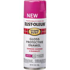 Paint Rust-Oleum Stops 12 Gloss Poppy Spray Enamel Pink