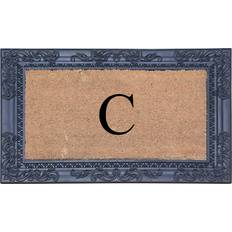 Entrance Mats A1 Home Collections Sketch Border Black, Beige 24x"