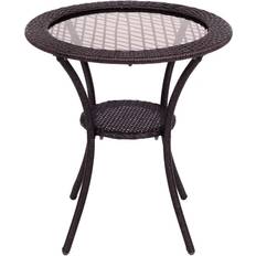 Outdoor round coffee table Costway Round