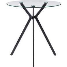 CorLiving Lennox Clear Top Bistro Dining Table
