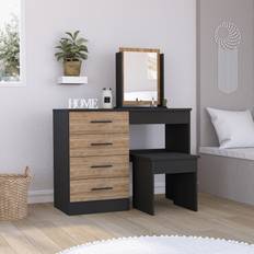 Black Dressing Tables TUHOME Kaia Dressing Table