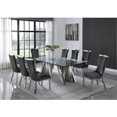 Best Quality Furniture 9-Piece Modern Dining Set