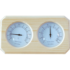 Aleko KDS03 Wall-Mounted Sauna Pine Wood Thermometer and Hygrometer