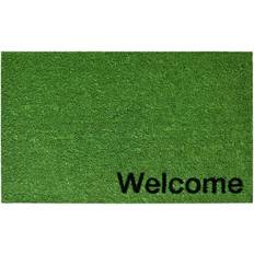 Calloway Mills Sage Green Border Welcome Outdoor Doormat 18 x 30 