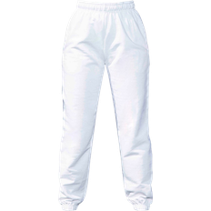 PrettyLittleThing White Pants & Shorts PrettyLittleThing Sweat Cuffed High Waist Joggers - White