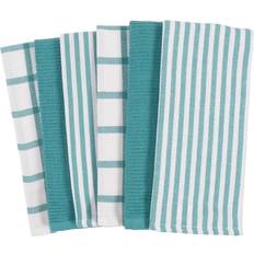 Kaf Home Mixed & Terry Set Kitchen Towel Blue, Turquoise