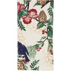 Saro 4 Piece Cotton Set Cloth Napkin Red, Green (50.8x50.8)
