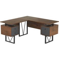 Furniture Techni Mobili Reversible L-Shape Writing Desk