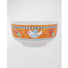 Red Breakfast Bowls Vietri Melamine Campagna Uccello Cereal Breakfast Bowl