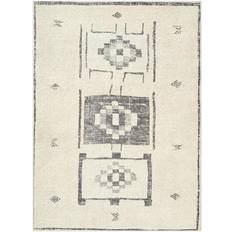 Surya Area Rug White, Black, Gray, Beige, Brown