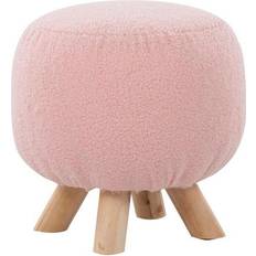 Natural Foot Stools Lumisource Carson Carrington Olaf Sherpa Foot Stool