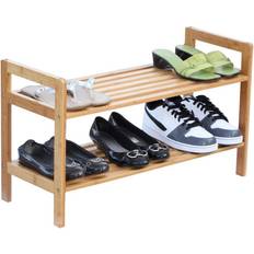 Natural Shoe Racks Oceanstar 15.5 H 8-Pair 2-Tier Shoe Rack