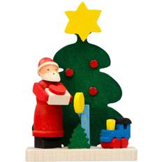 Grau Handcrafted Santa with Train Christmas Tree Ornament