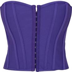 PrettyLittleThing Corsets PrettyLittleThing Bandage Hook & Eye Structured Corset - Purple