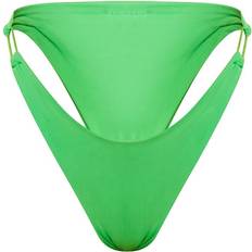 PrettyLittleThing High Leg String Side Bikini Bottoms - Green