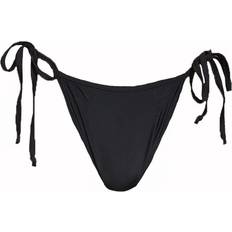 PrettyLittleThing Polyester Swimwear PrettyLittleThing Mix & Match Tie Side Bikini Bottom - Black