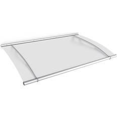Weiß Haustürvordächer Gutta Vordach PT- L 1500 Edelstahl, Acrylglas satiniert