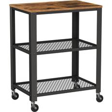 Vasagle 2 shelves Brown Trolley Table 15.7x23.6"