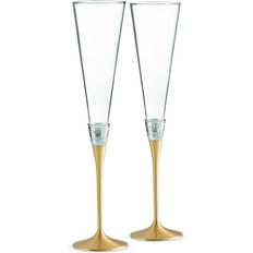 Gold Champagne Glasses Wedgwood Vera Wang With Love Gold Toasting