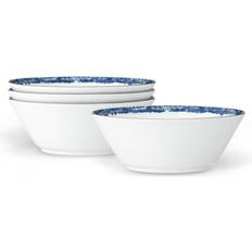 White Fruit Bowls Noritake Blue Rill Set 4 Fruit Bowl