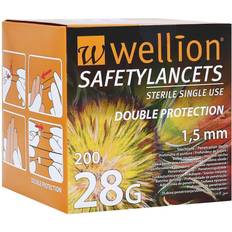 Wellion Safetylancets 28 G Sicherheitseinmallanz. 200