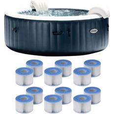 Inflatable Hot Tubs Intex Inflatable Hot Tub PureSpa Plus 6-Person Jet Cartridges
