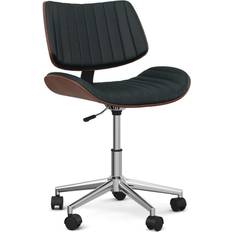 Executive home office furniture Simpli Home Forster Swivel Adjustable Executive Computer Bentwood Office Chair
