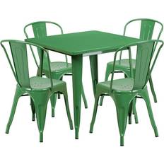 Green Dining Sets Flash Furniture 5 pc. Square Dining Set