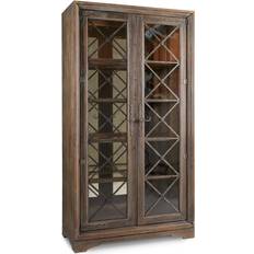 Brown Glass Cabinets Hooker Furniture Hill Country Collection Glass Cabinet