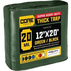 12 x 20 tarp Core Tarps Green/Black 20Mil 12 x 20 Tarp, CT-703-12X20, CT-703-12x20