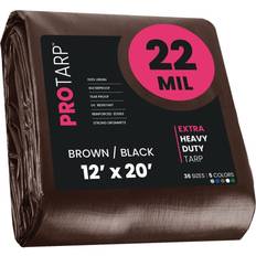 Outdoor Equipment Protarp Brown/Black 22Mil 12 x 20 Tarp, PT-202-12X20