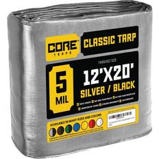 12 x 20 tarp Core Tarps Silver/Black 5Mil 12 x 20 Tarp, CT-501-12X20, CT-501-12x20