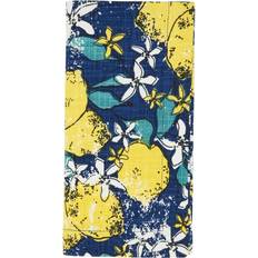 Saro Lifestyle 900.NB20S 20 Lemon Cloth Napkin Blue, Yellow