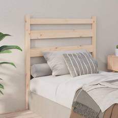 vidaXL brown, 81 Solid Wood Pine Bed Bed Headboard